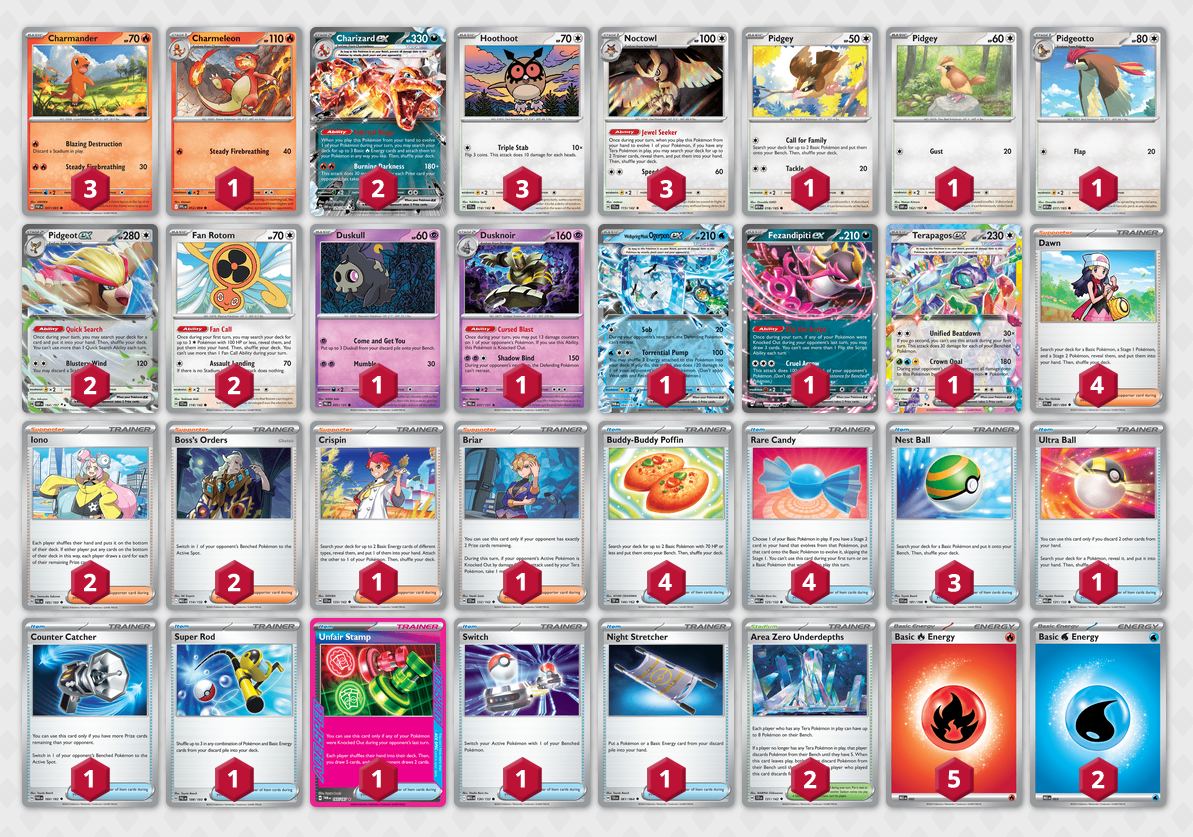 Charizard EX Noctowl Deck