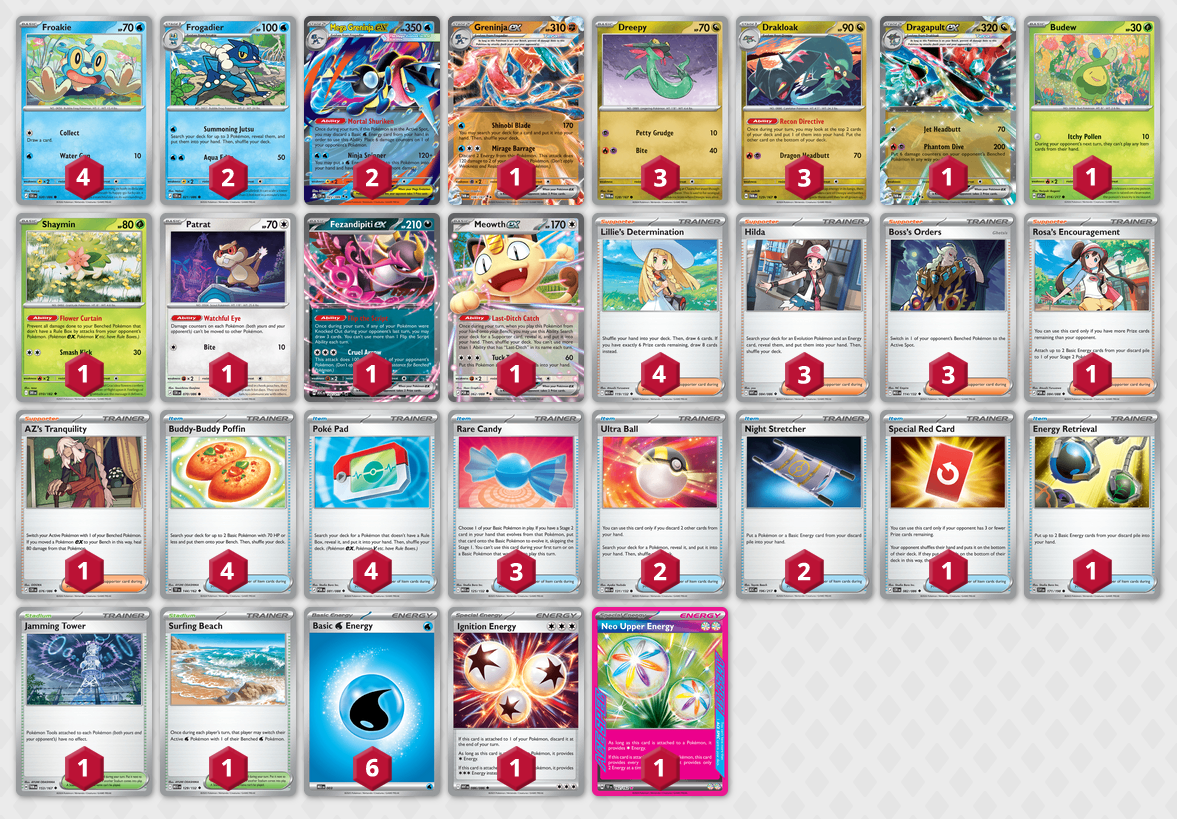 Mega Greninja EX Deck